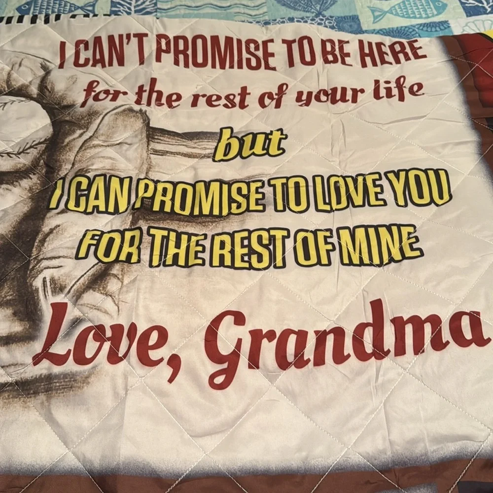 To my Granddaughter Softball Duvet